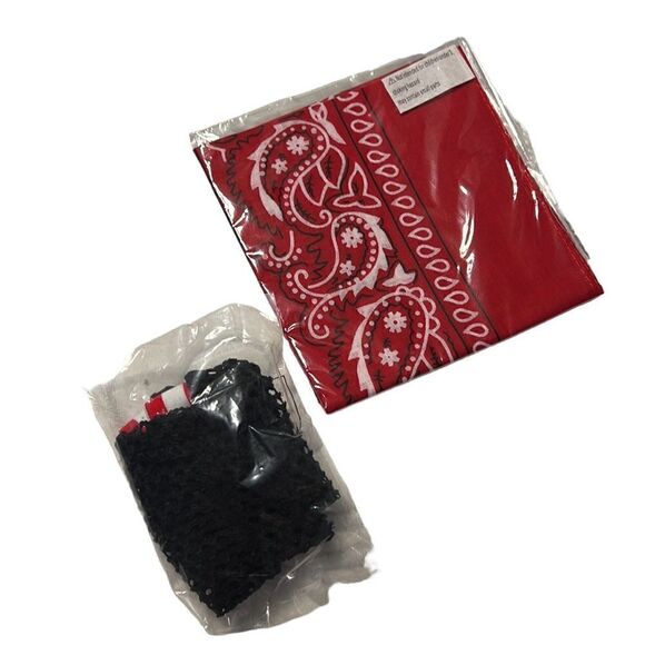 Dance Costume Woman's Size Medium Adult Weissman Black Red Stars Hip Hop Pageant - Picture 13 of 15